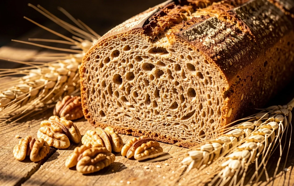 Pan integral y nueces